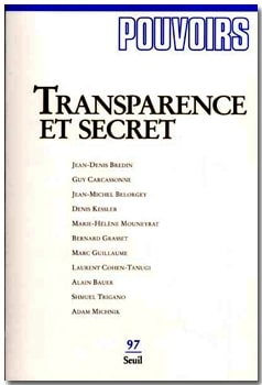 Couverture du numéro Transparence et secret