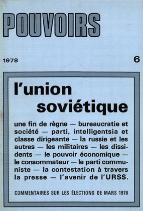 Couverture du numéro L'Union soviétique