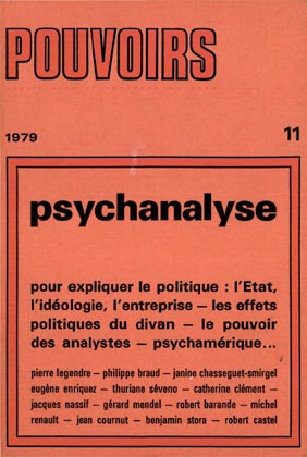 Couverture du numéro Psychanalyse