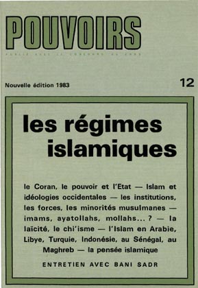 Couverture du numéro Les régimes islamiques