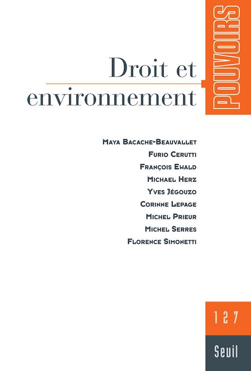 Couverture du numéro Droit et environnement