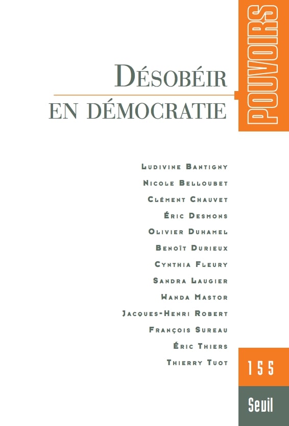 Couverture du numéro Désobéir en démocratie
