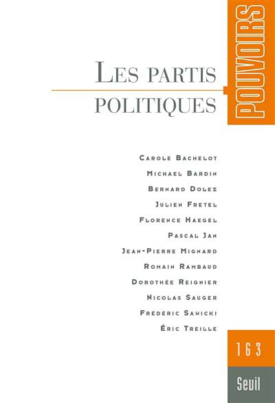 Couverture du numéro Les partis politiques