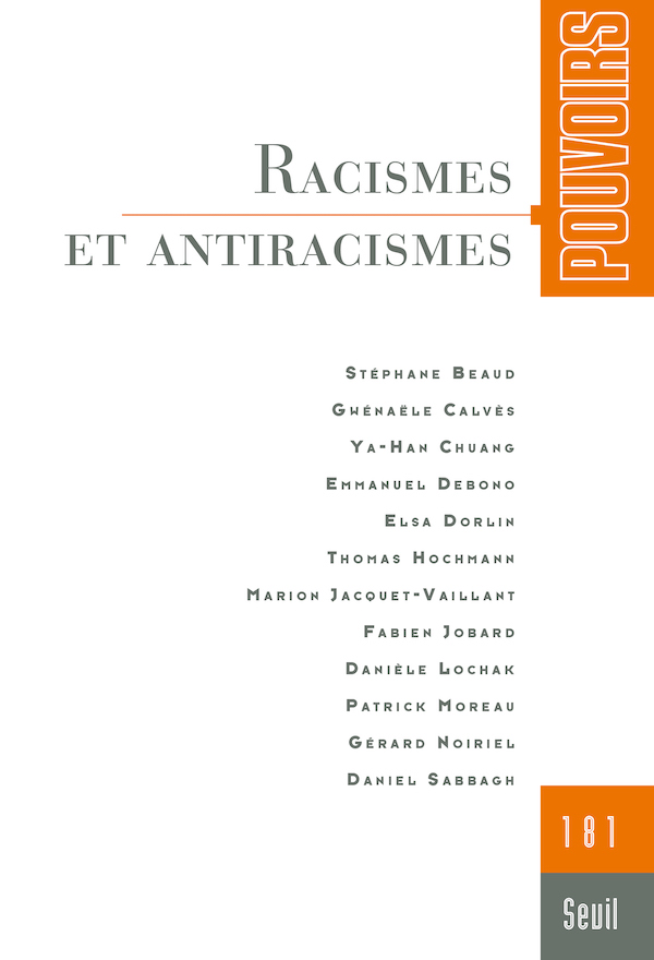 Couverture du numéro Racismes et antiracismes