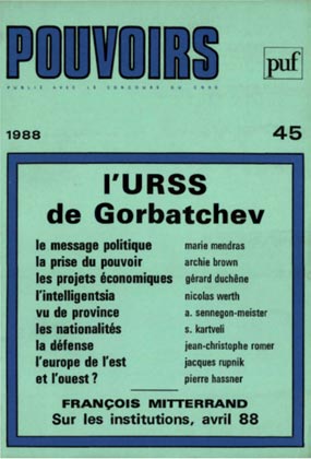 Couverture du numéro L'URSS de Gorbatchev