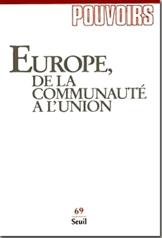 Couverture du numéro Europe, de la Communauté à l'Union