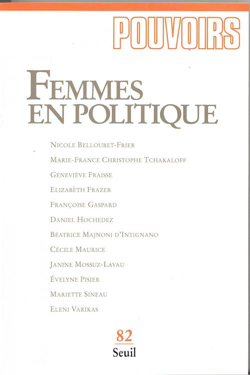 Couverture du numéro Femmes en politique