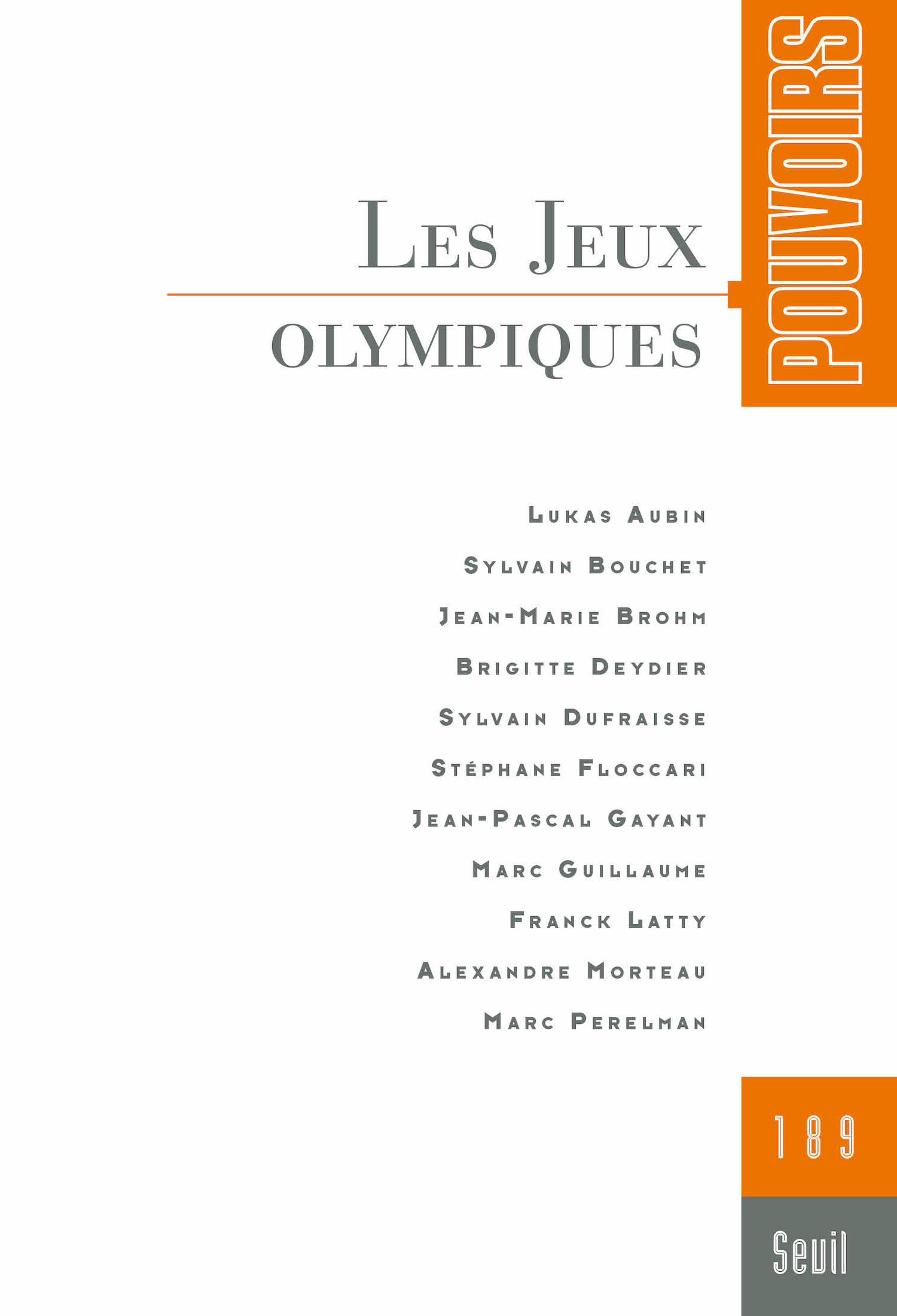 Couverture du numéro Les Jeux olympiques