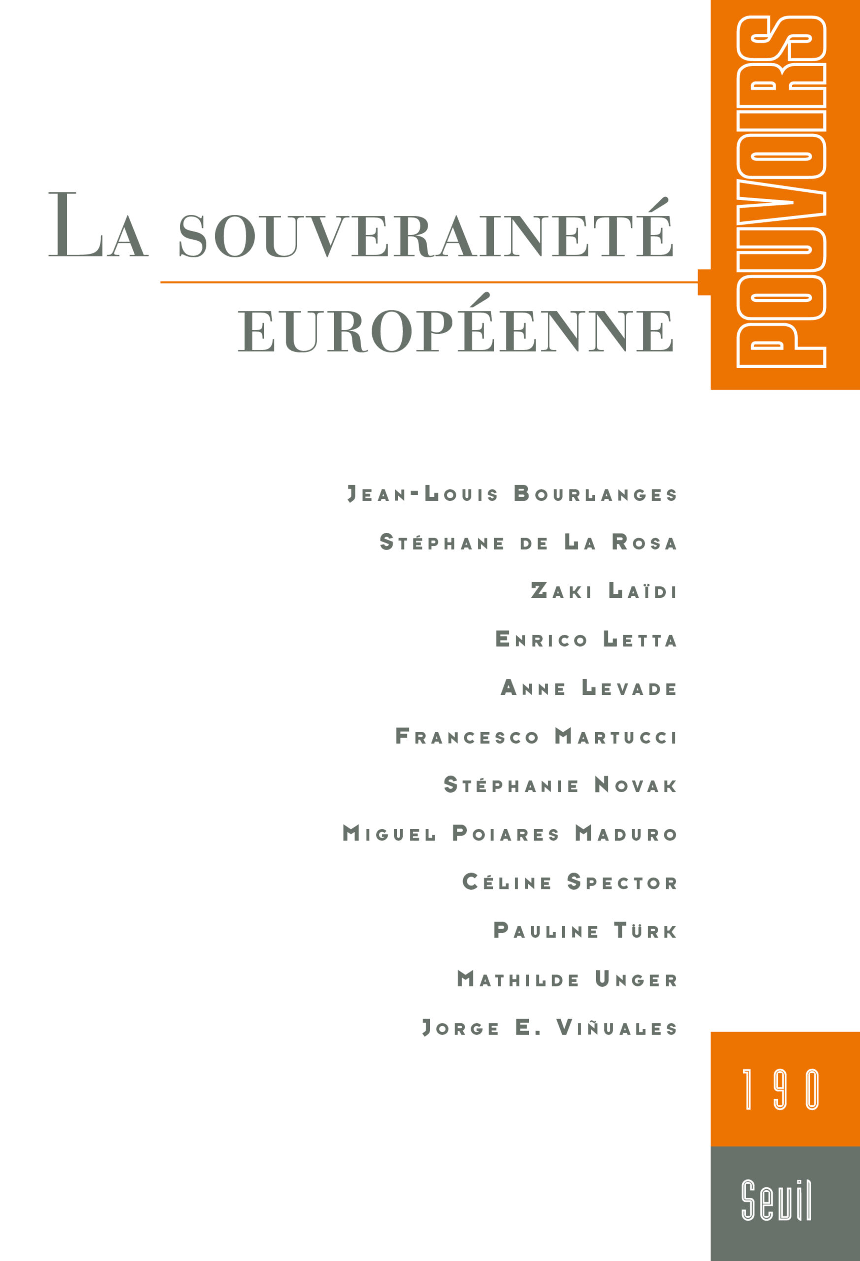 Couverture du numéro La souveraineté européenne